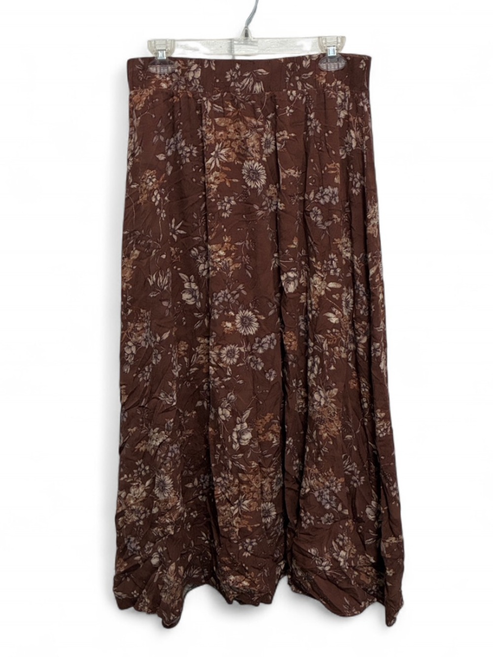 Maurices Brown Boho Floral Maxi Skirt